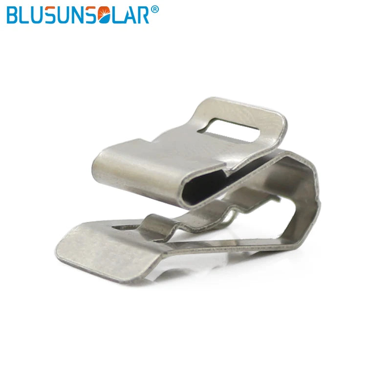 10/50 PCS Stainless Steel Solar PV Cable Clip/Clamp For 2 PV Solar Cable Wire Installation