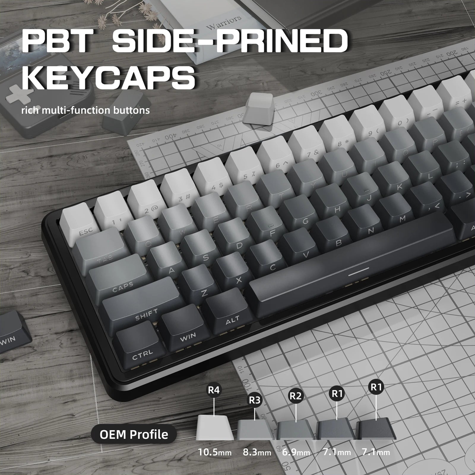 ATTACK SHARK X66 60% Wireless Mechanical Gaming Keyboard with Knob,3-Mode Gasket Hot Swappable Custom Keyboard