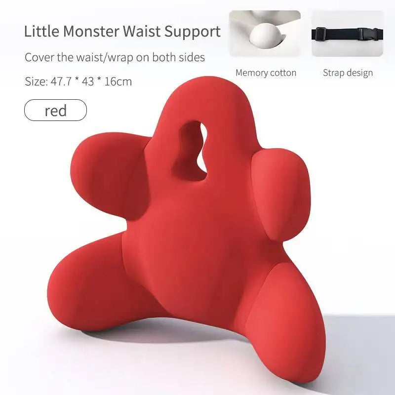 Memory Foam Office Lumbar Support Back Rest Cushion Pillow For Car Chair Relieve Back Pain Car Seat Waist Cushion Soft