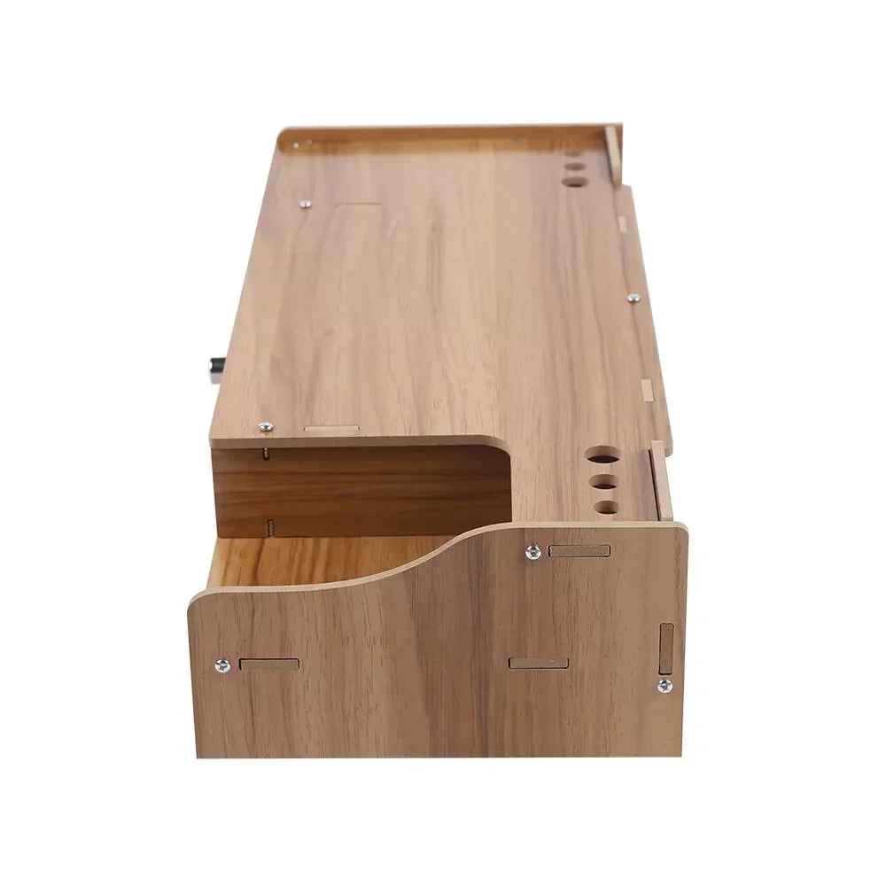 Monitor Riser Stand Computer Laptop PC Shelf Display Holder Desk Organizer with Drawer Wood - United States