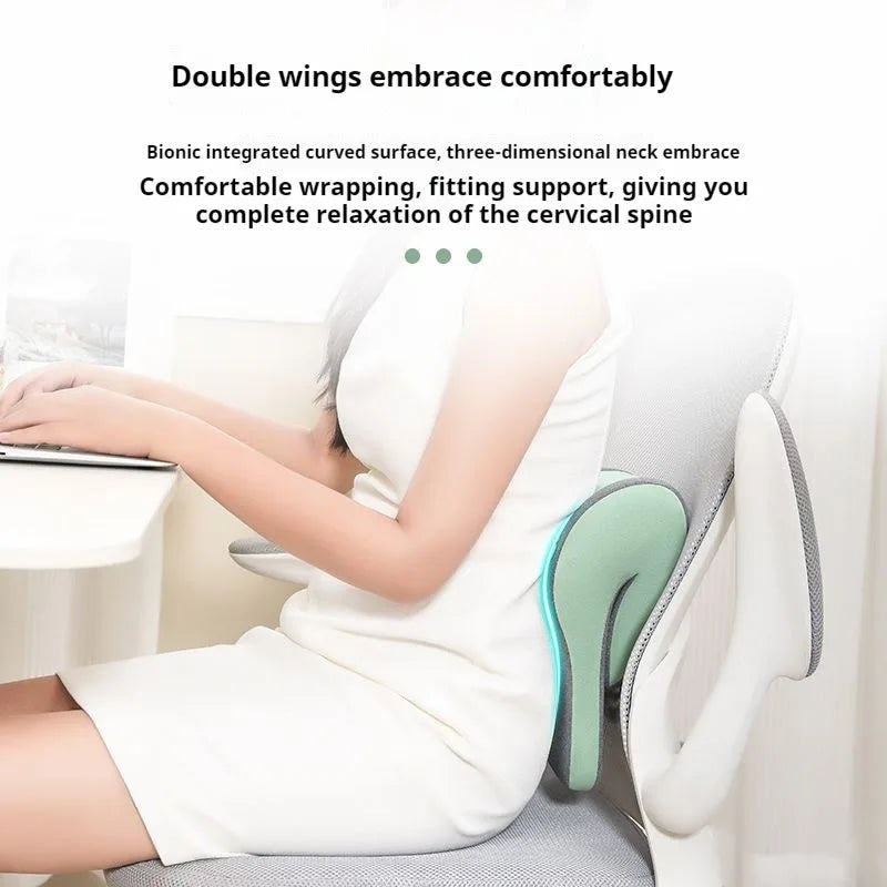 Office Chair Headrest Pillow Head Neck Shoulder Support Cushion Ergonomic Neck Pain Relief Memory Foam Travel Sleeping