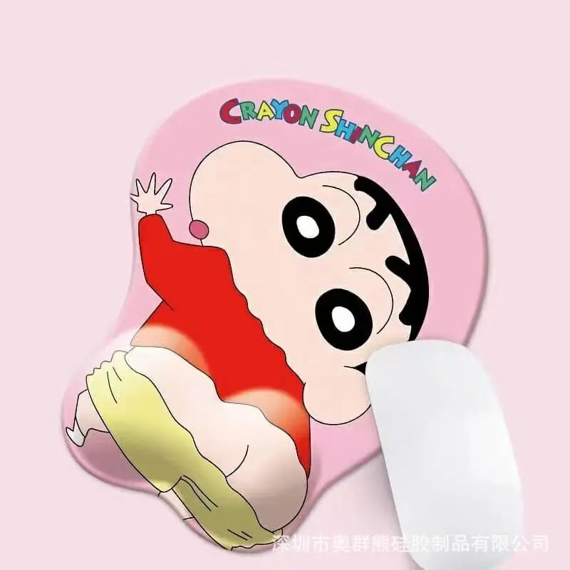 Cartoon Bear Couple Silicone Mouse Pad Thickened Wrist Protection Soft Hand Rest Anti-factory Store Office Mouse Mat