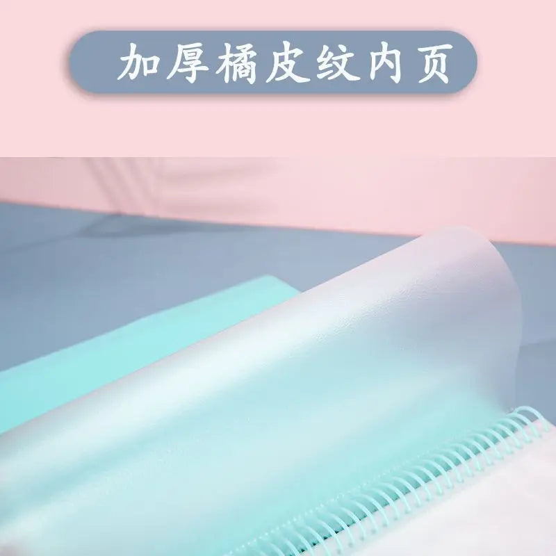 A4 Page 20/30/40 48 Hole Coil Rope Binding Information Book Student Exam Paper Office Stationery Supplies File Folders