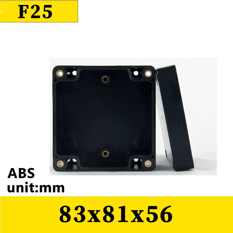 ABS Waterproof Box Electronic Safe Case Plastic Boxes Black Wire Junction Box Plastic Organizer IP67 Waterproof