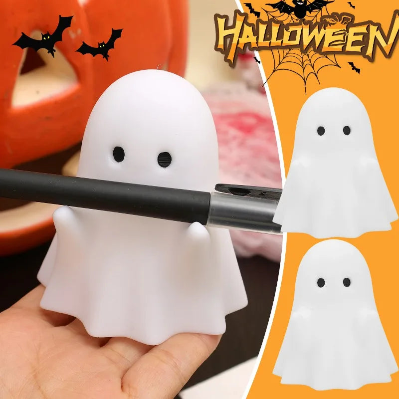 Halloween Decor Ghost Pen Holder Spooky Desk Organizers Pencil Holder Kawaii Stationery Box Cute Office Desk Decor
