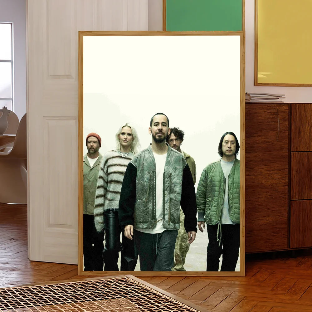 Band L-Linkin Cool P-Park From Zero Poster Self Adhesive Painting Living Room Office Decoration Bedroom Home Wall