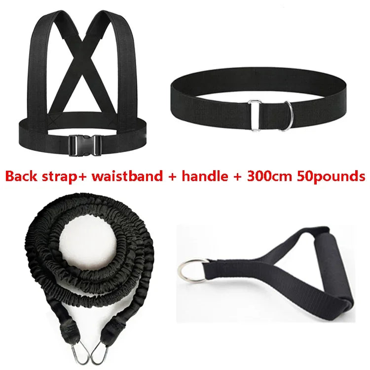 Running Sprint Dash Track and Field Pull Rope Resistance Bands for Football Basketball Powerful Strength Explosive