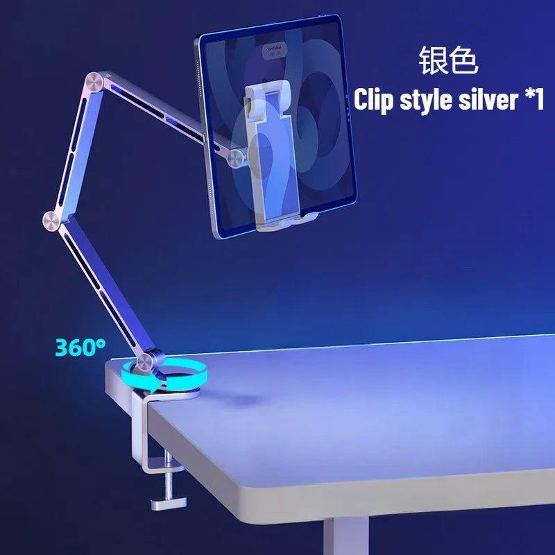 Dktop Magnetic Tablet Phone Stand Magnetic Phone Adjustable Boom Arm Stand Suitable for iPad Lazy Folding Aluminum