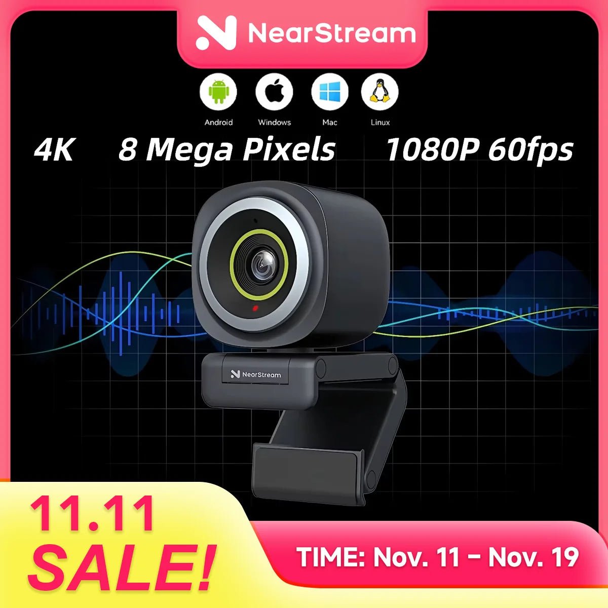 nearstream-4k-webcam-hdr-1080p-60fps-noise-canceling-mic-45-95-adjustable-fov-auto-focus-ai-framing-for-pc