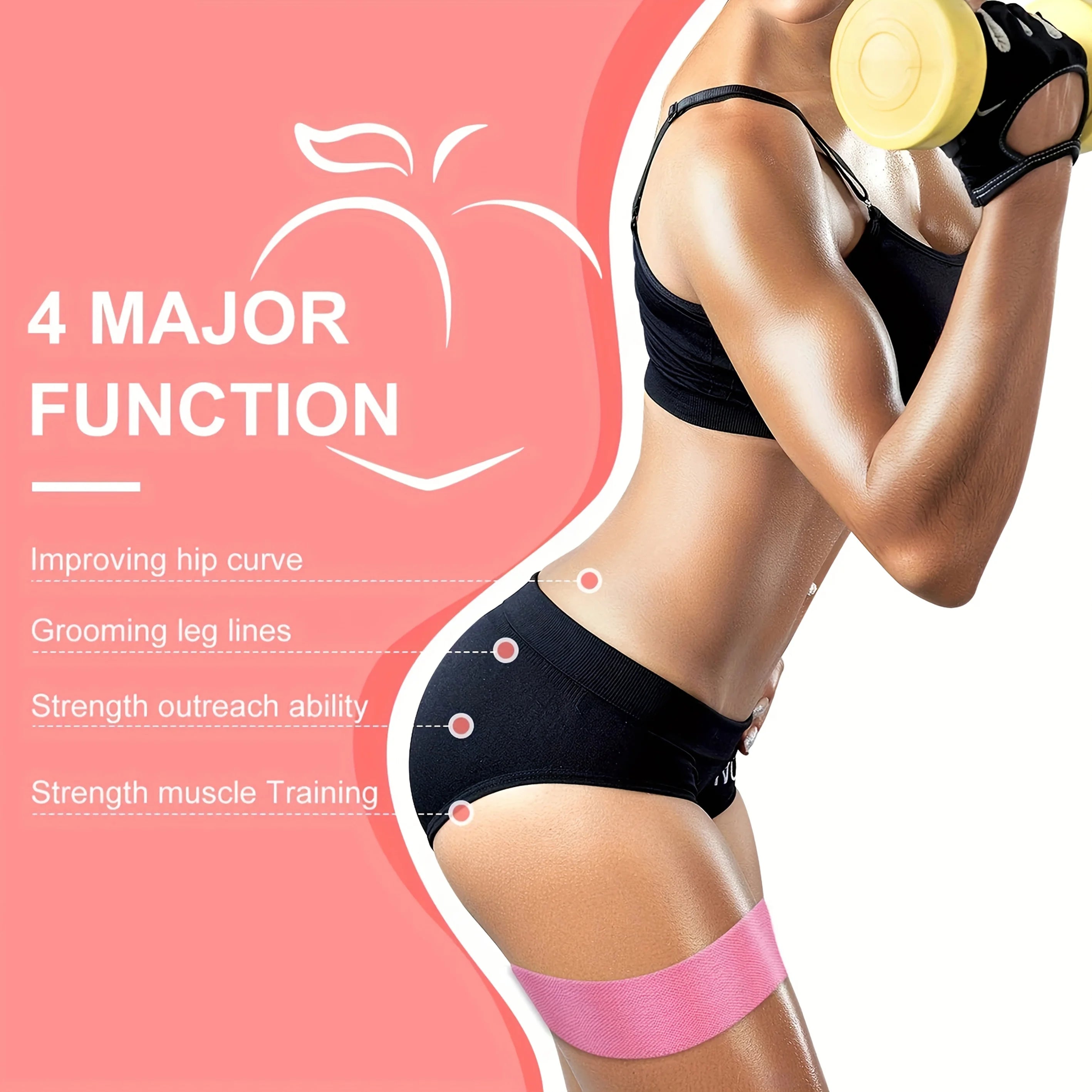 Fabric Resistance Hip Booty Bands Elastic Glute Thigh Workout Squat Circle Stretch Fitness Strips Loops Yoga Gym