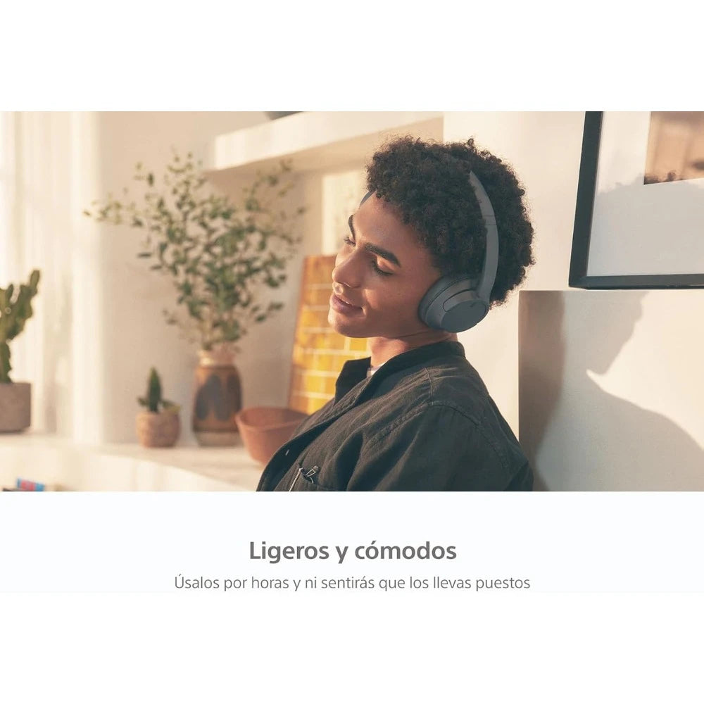 WH-CH720N Wireless Bluetooth Headphones Noise Canceling 35H Battery Quick Charge Built-in Mic - United States / Blue