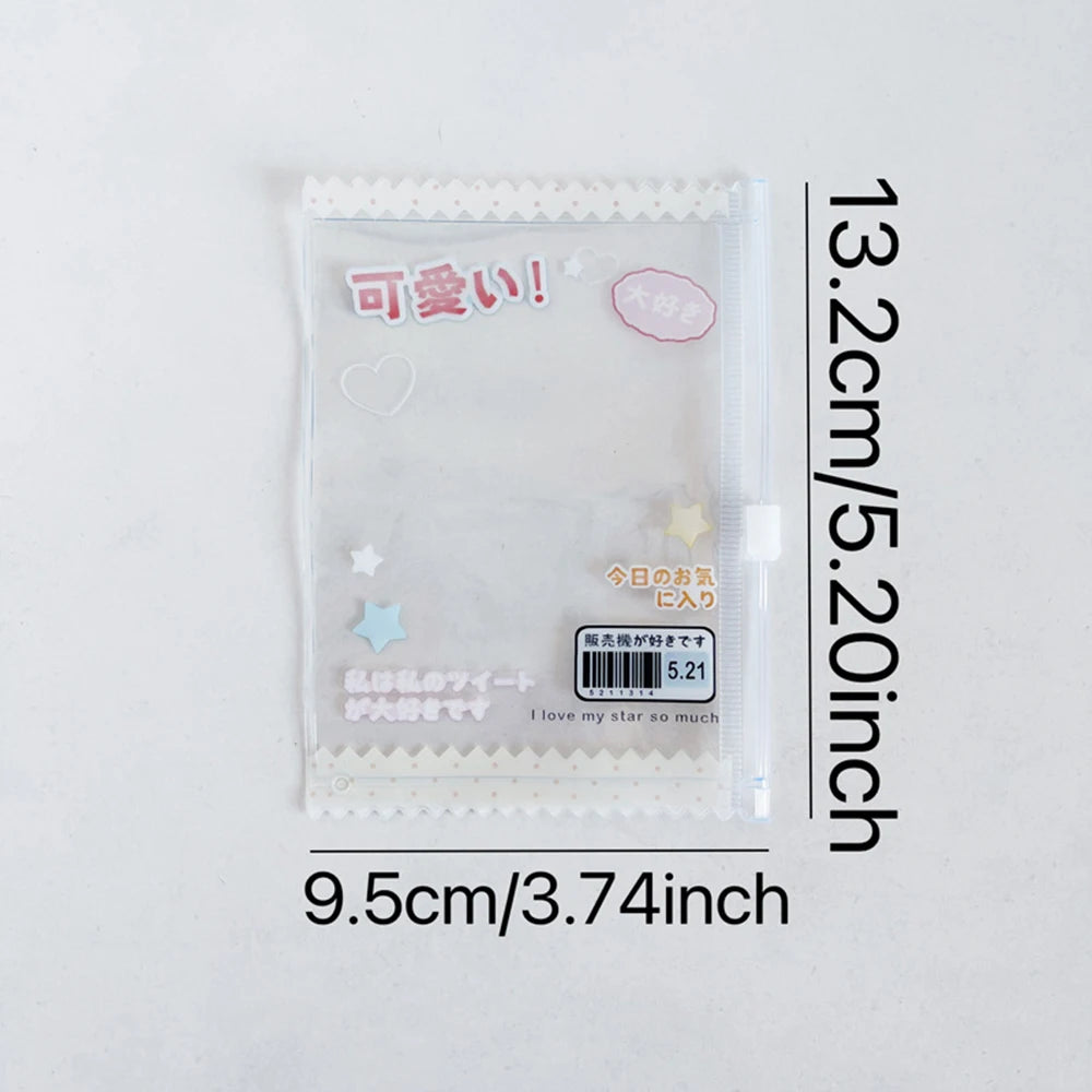 INS Transparent Candy Bag Badge Holder Korean Photocard Holder Display Bag Pendant Idol Photo Card Protective Cover