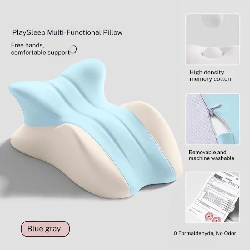 Couples Butt Cushion Adults Sitting Lying Bed Waist Cushion Memory Foam Office Chair Washable Backrest & Lumbar Support