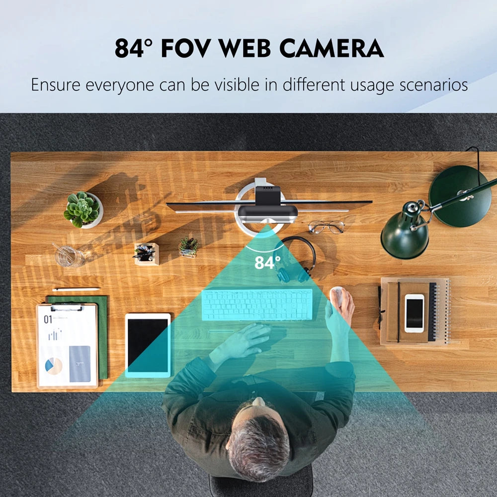 TOALLIN mini Camera Webcam 2K for Laptop Computer Web Camera USB Compatible Windows Hello Facial Recognition