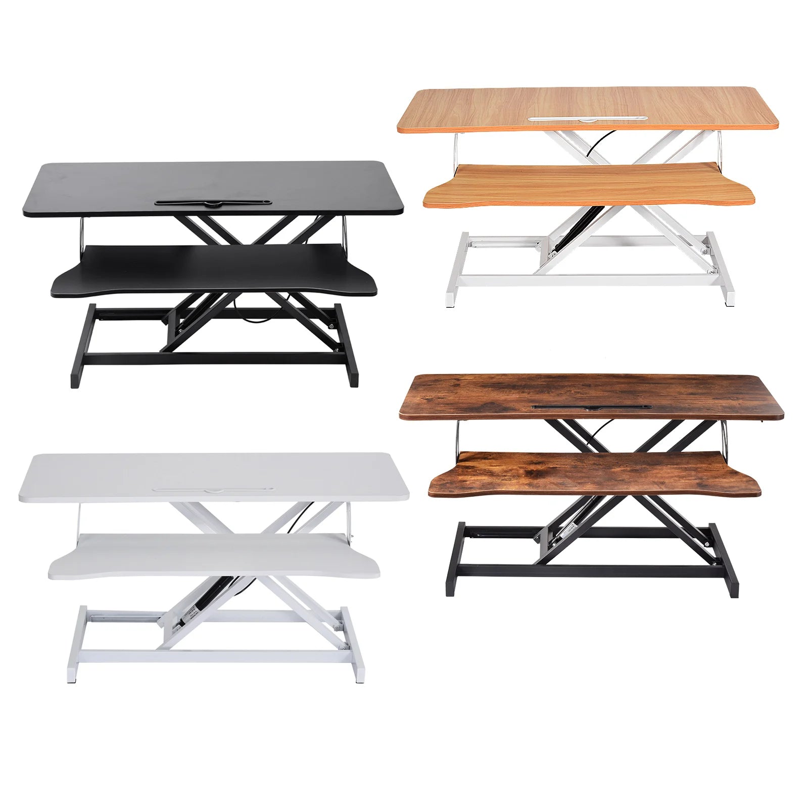 37’’ Wide Stand Up Desk Riser Home Office Height Adjustable Standing Desk Converter