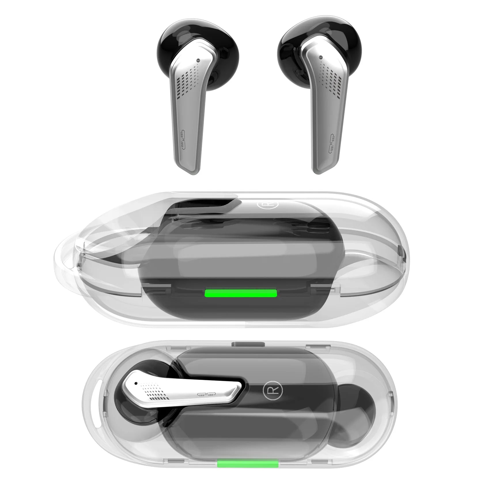 Wireless Earbuds Bluetooth 5.3 Earbuds Stereo Bass in-Ear Noise Cancelling Mic Earphones IP7 Waterproof Sports 30H