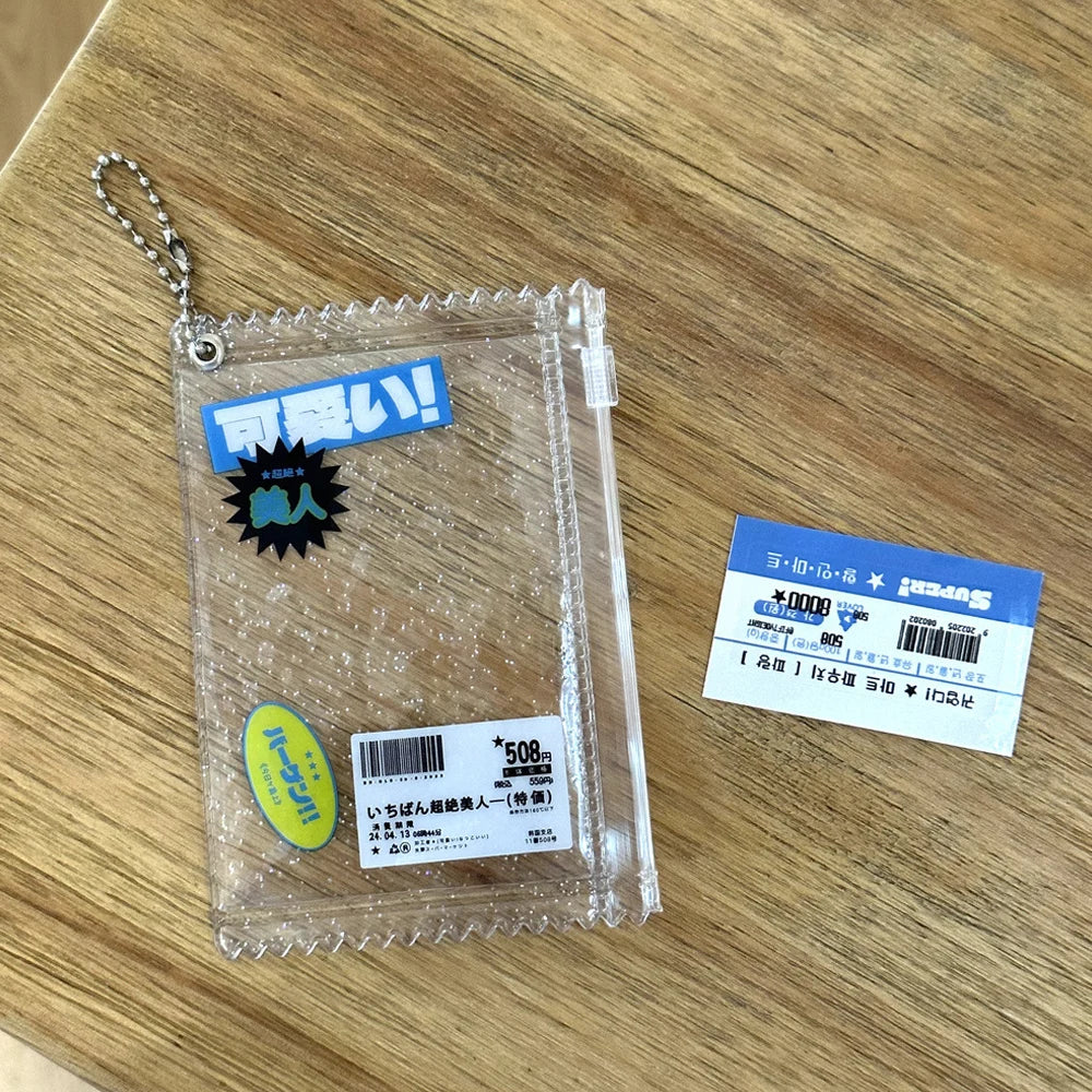 INS Transparent Candy Bag Badge Holder Korean Photocard Holder Display Bag Pendant Idol Photo Card Protective Cover