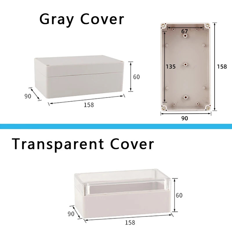 F-type outdoor waterproof junction box - waterproof box for outdoor monitoring - plastic power connection terminal