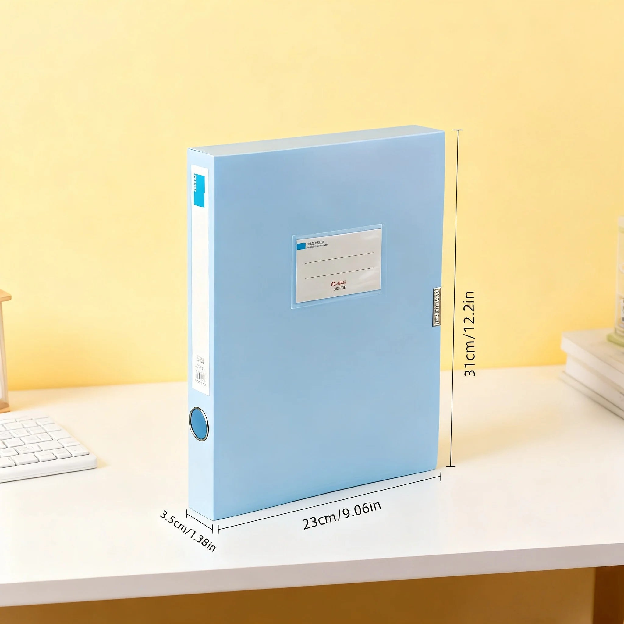 [Pack of 12] Thickened A4 File Boxes/Document Boxes Data Folders Office Supplies Storage Boxes