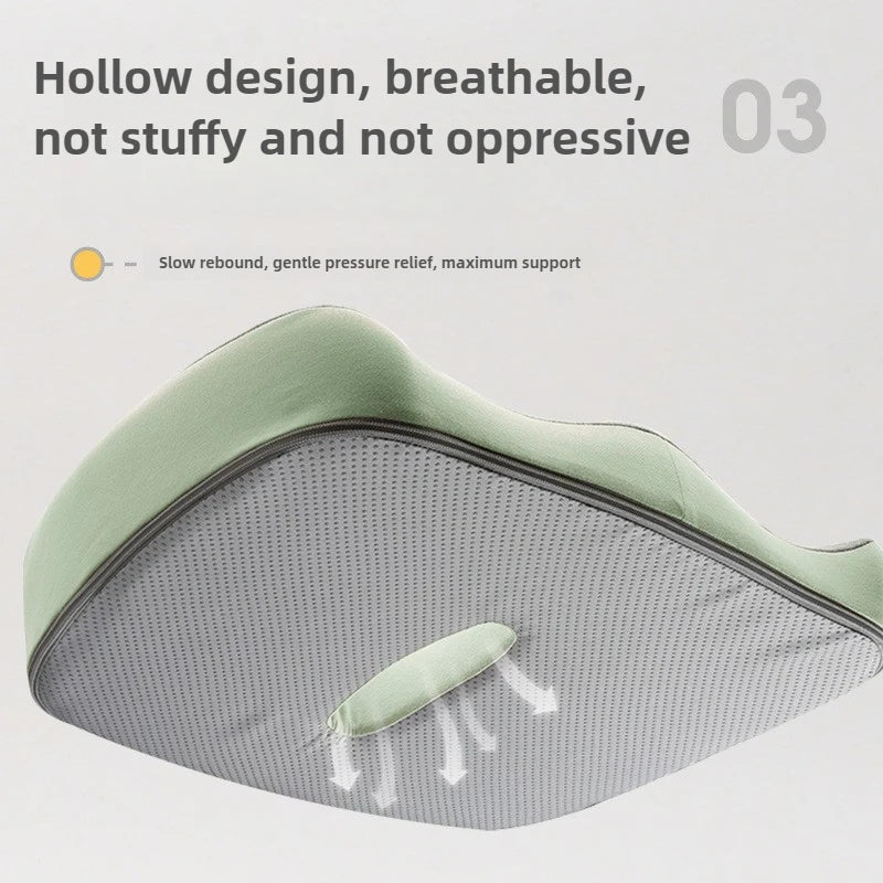 Memory Foam Office Seat Cushion for Long Sitting Orthopedic Comfort Improved Posture Ergonomic Pain Relief