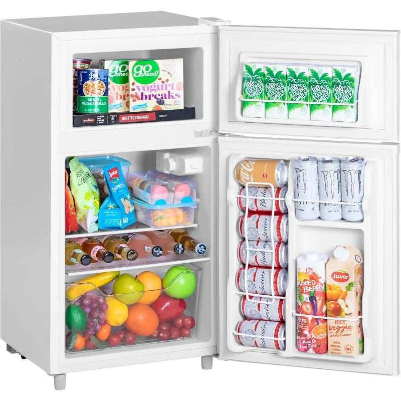 double-door-refrigerator-with-freezer-3-5-cu-ft-small-fridge-with-freezer-7-settings-temperature-adjustable-mini-refrigerator