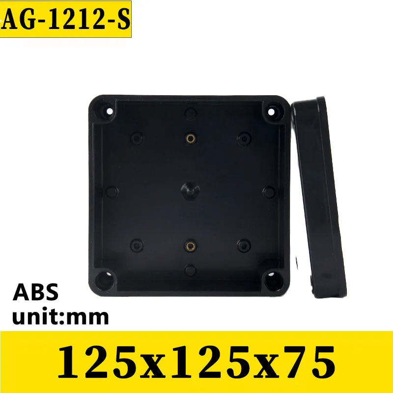 ABS Waterproof Box Electronic Safe Case Plastic Boxes Black Wire Junction Box Plastic Organizer IP67 Waterproof