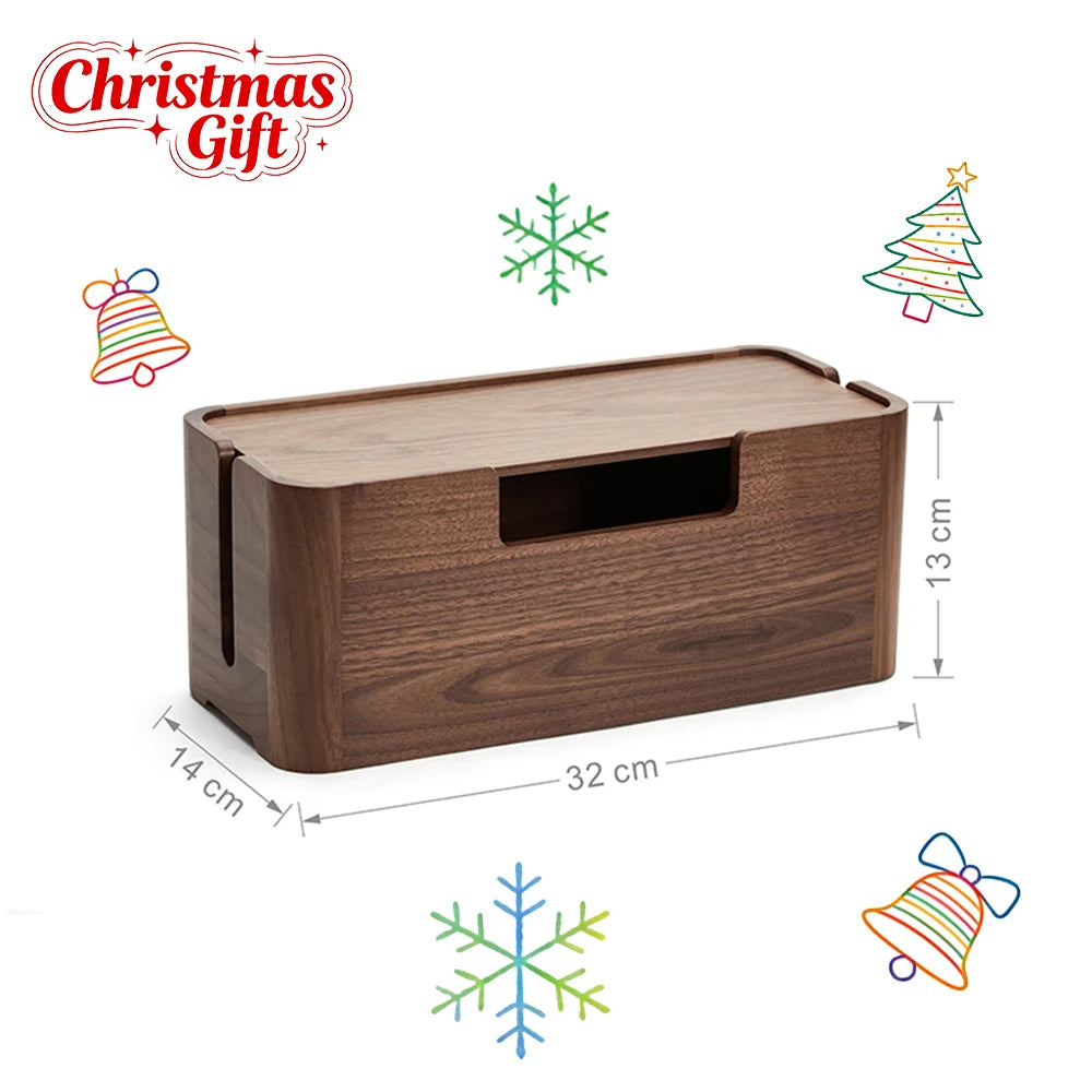 cable-storage-box-wood-organizer-desktop-clip-holder-for-tv-box-management-black-walnut-wood-storage-box