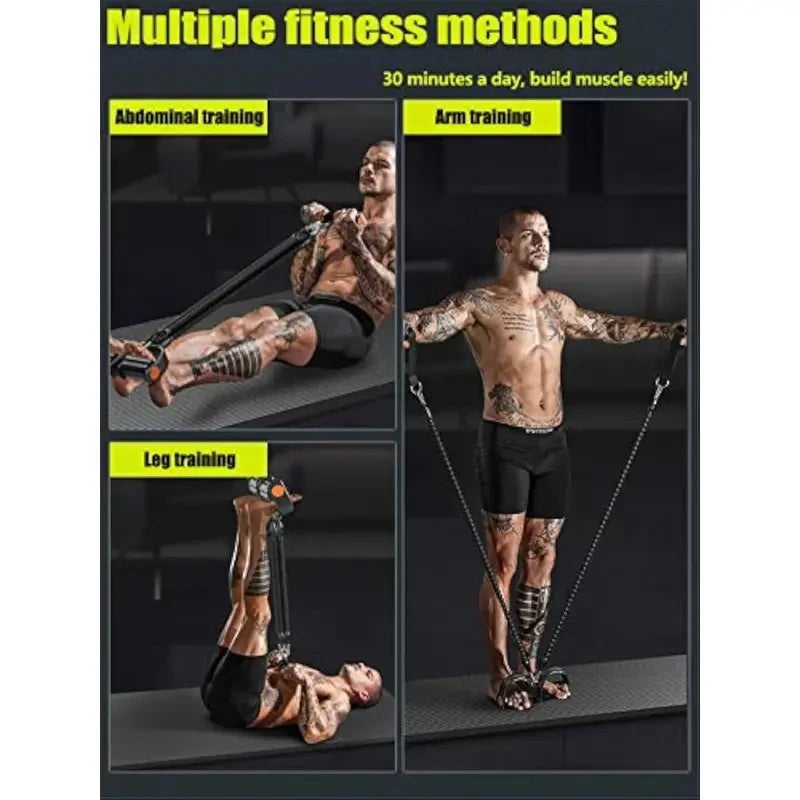 1 PCS Resistance Band With Handles Elastic Pull Rope For Waist Arm Leg Workout Home Fitness Exercise Equipment Multi