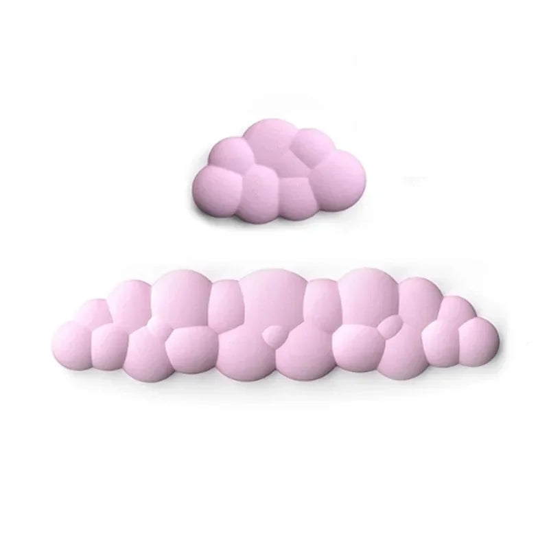 Cloud Wrist Rest Keyboard Memory Foam Mouse Mat Anti-slip Keyboard Handle Support MousePad Set Ergonomic Cloud Wrist