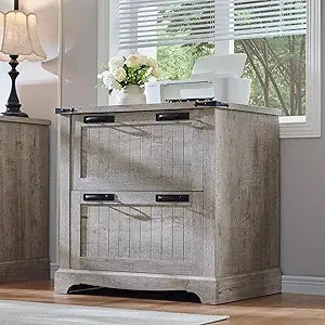 Farmhouse Filing Cabinets with 2 Drawers 30’’ File Cabinets with Hanging File Folders for A4/Letter/Legal Size