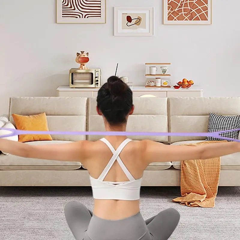 Resistance Bands For Working Out Figure 8 Fitness Bands Non-Slip Resistance Exercise Bands Workout Bands Exercise