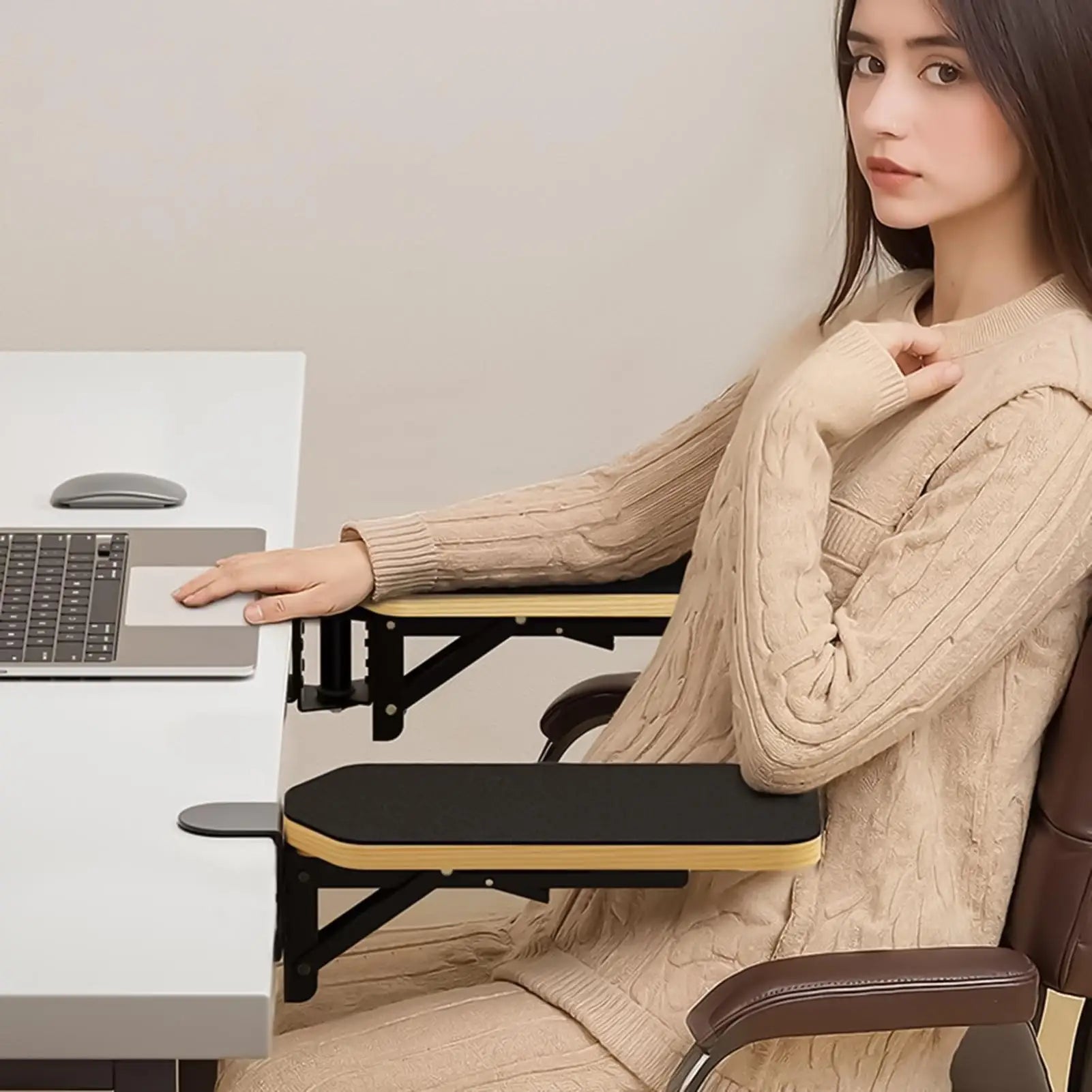 Arm Rest For Desk Computer Desk Arm Rest Pad 90 Degree Adjustable Folding Desk Arm Rest Wooden Wrist Support For Typing
