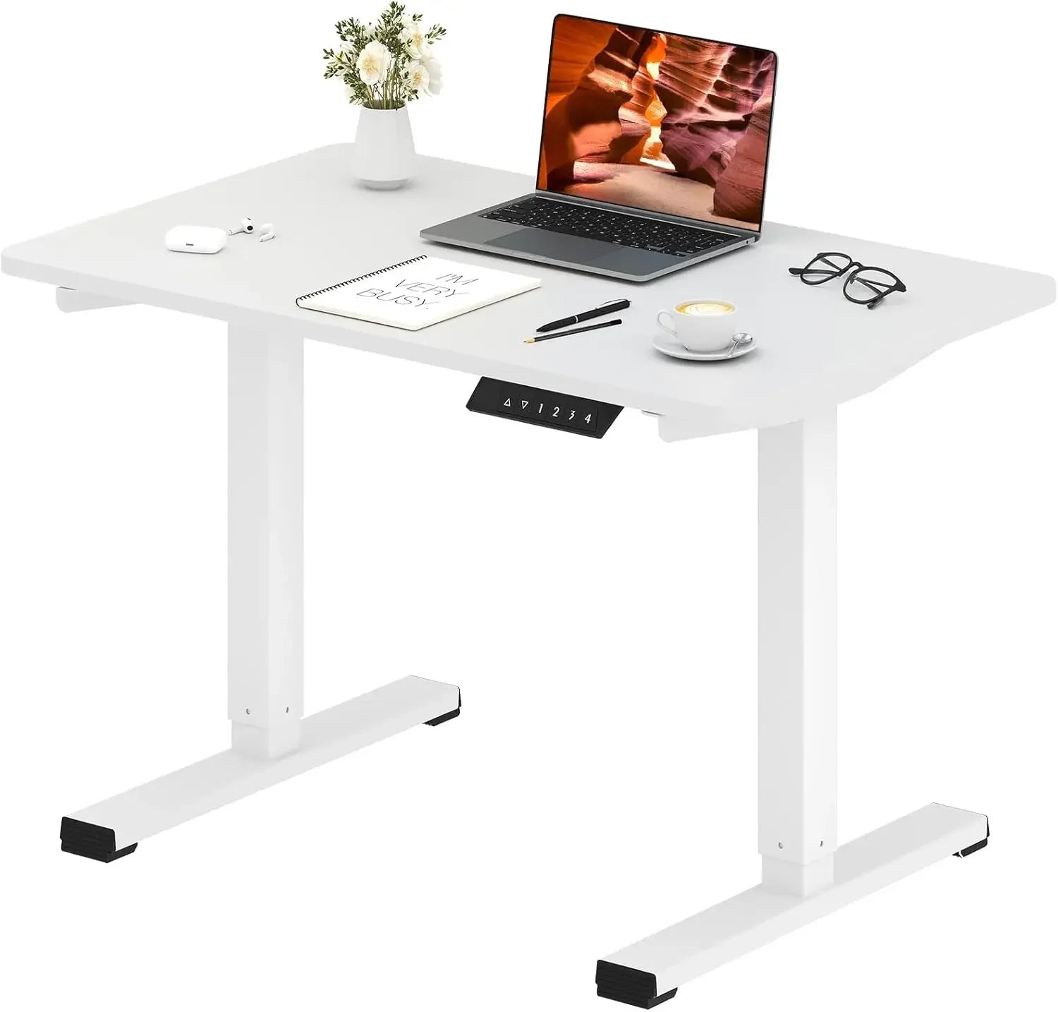 Adjustable Standing Desk Large 79x31 Inches Standing Desk with Cable Management Height Adjustable Home Office Computer