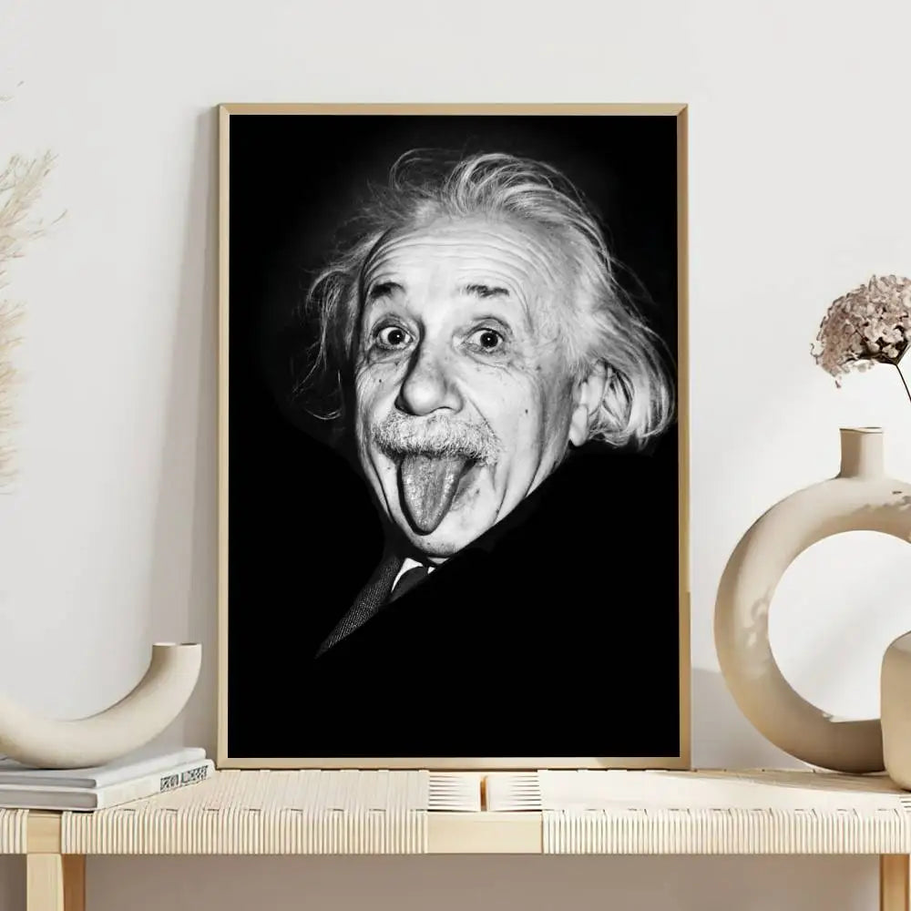 Theoretical Physicist E-Einstein Poster Self Adhesive Painting Living Room Office Decoration Bedroom Home Wall Sticker