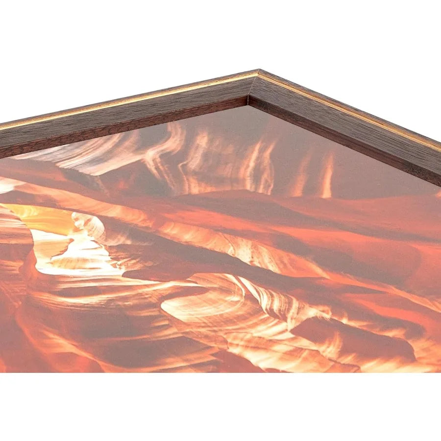 20x30 Inch Brown Picture Frame for Home Decor and Office Use 1.25 Inch Custom Wood Poster Frame with Contrast Walnut