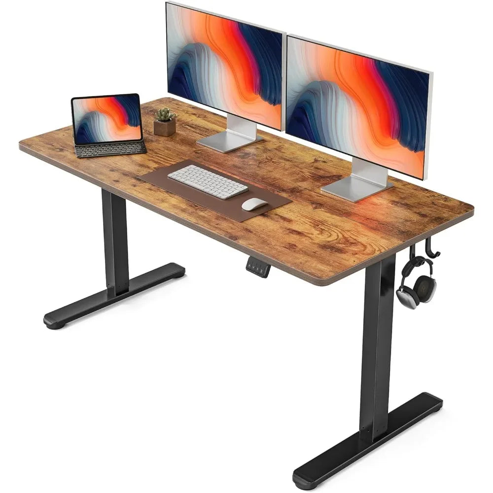Electric Standing Desk 55 x 24 Inches Height Adjustable Stand up Desk Sit Stand Home Office Desk Computer Desk