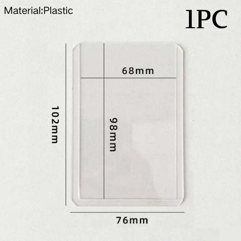 Black PU Leather Silver Cat Bow Pendant Photo Card Holder Student Campus Card ID Card Holder Campus Card Holder