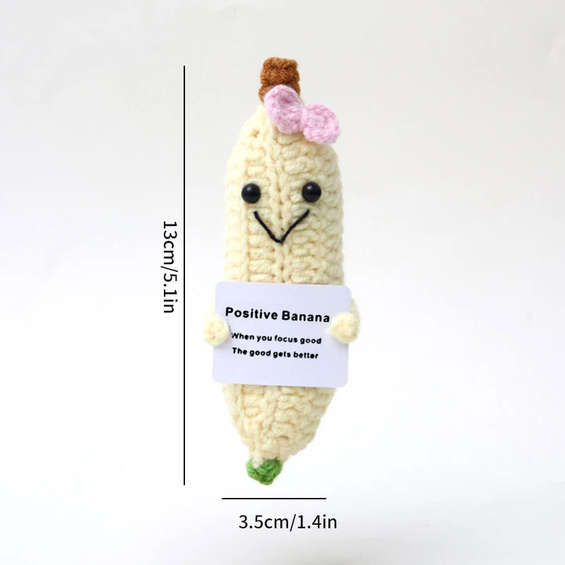 Positive Potato Ornament Desk Accessories Offices Accessories Desktop Decoration Crochet Fruits Vegetables New Year