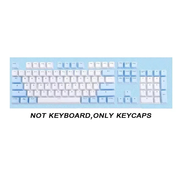 104pcs ABS Universal Mechanical Keyboard Keycaps Ergonomic Blank Keycaps For Cherry MX Keyboard Replacement OEM Backlit
