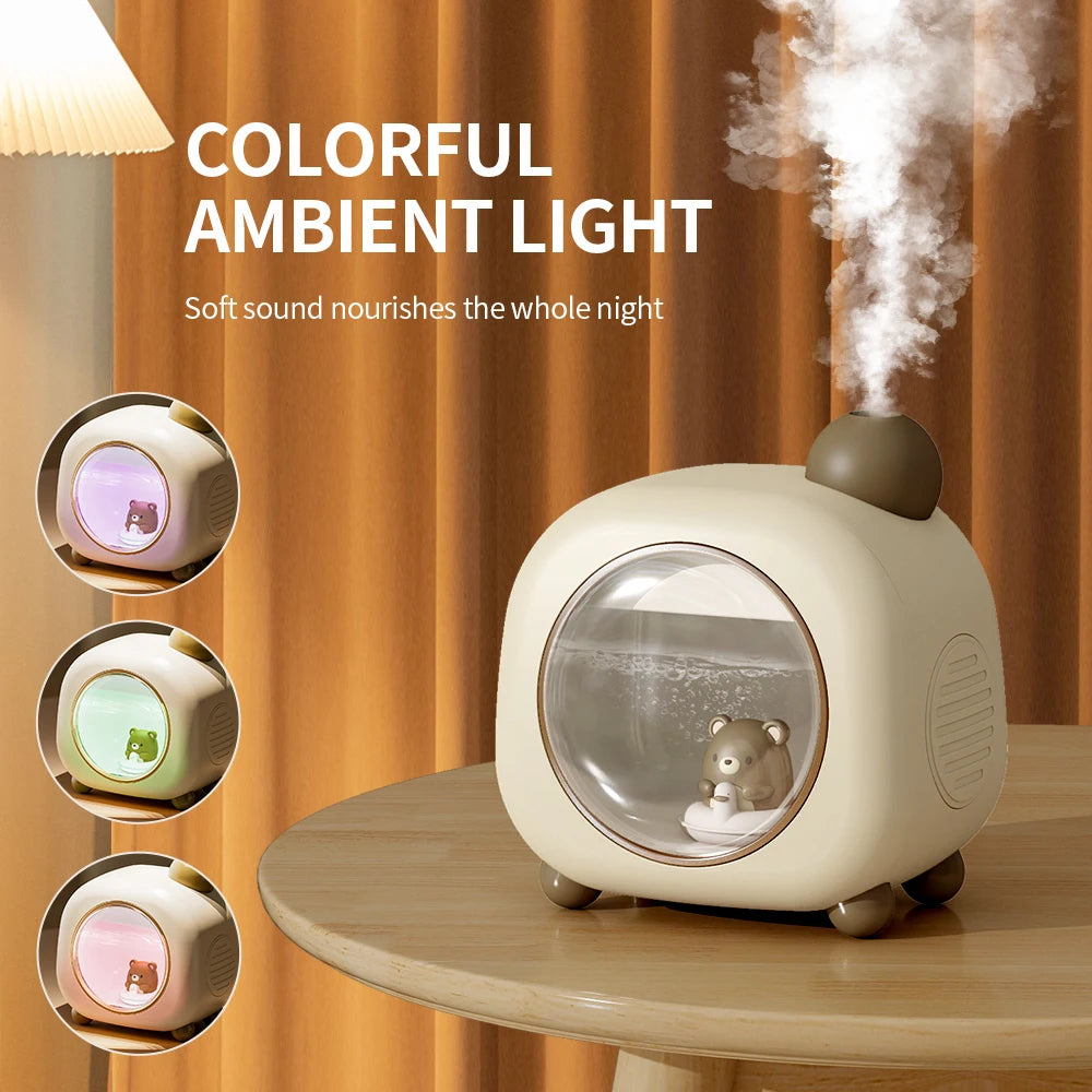 Kasydoff Portable Small Humidifier 1500ml Small Humidifiers for Bedroom Baby 1800mAh USB Personal Desktop for Travel