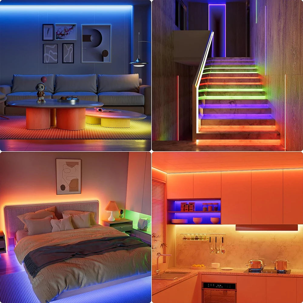 GREATWALL WIFI 100 foot LED strip 50550RGB strip music synchronous color change room home party decoration APP