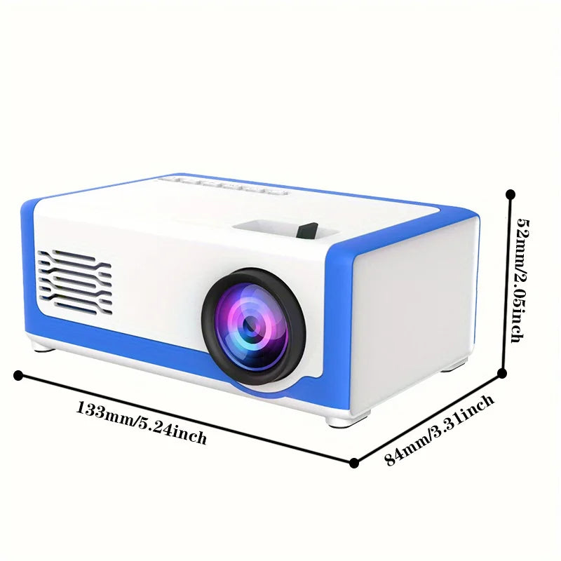 M1 Mini Portable Projector 30 Ansi 320X240P Home Theater Outdoor Movies Children’s Toys Halloween Gifts LED Mini