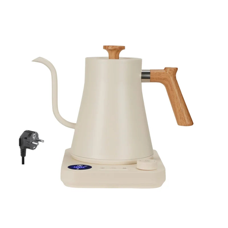Electric Gooseneck Kettle 900ML Hand Brew Coffee Pot Smart Teapot Temperature Control Pot Rapid Heating Kettle