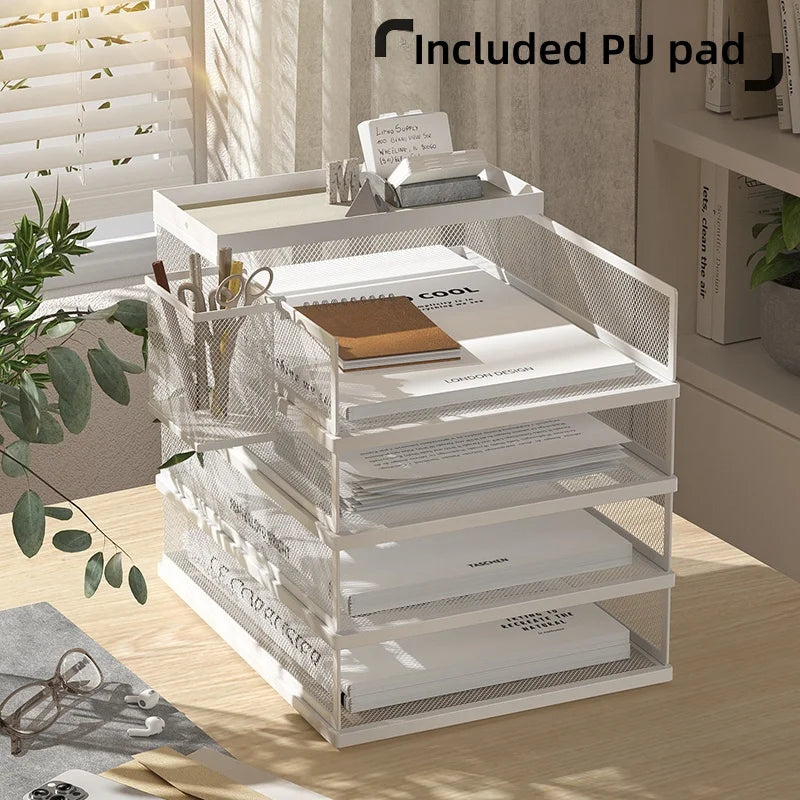 metal-file-stack-stackable-desk-organizer-office-desktop-organizer-multilayer-file-tray-with-a-hanging-pen-holder-desk-organizer