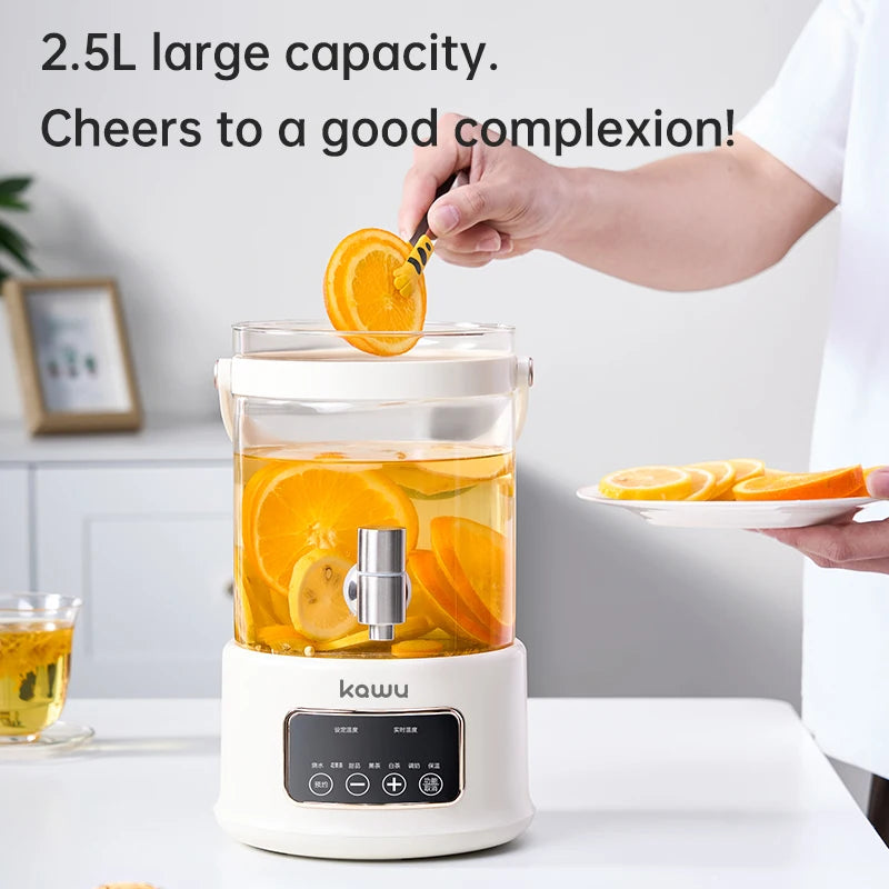 Intelligent constant-temperature electric kettle with large capacity suitable for brewing flower and fruit tea