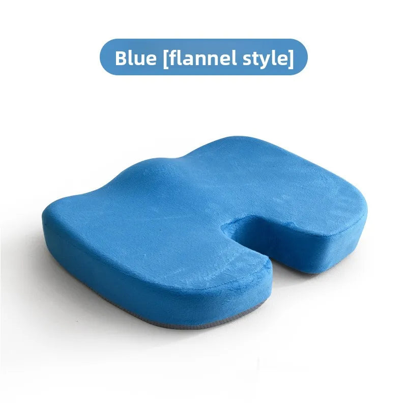 Gel Memory Foam Seat Cushion for Office Chair Car Orthopedic Hemorrhoid Pillow with Mesh Cover Tailbone Pain Relief &