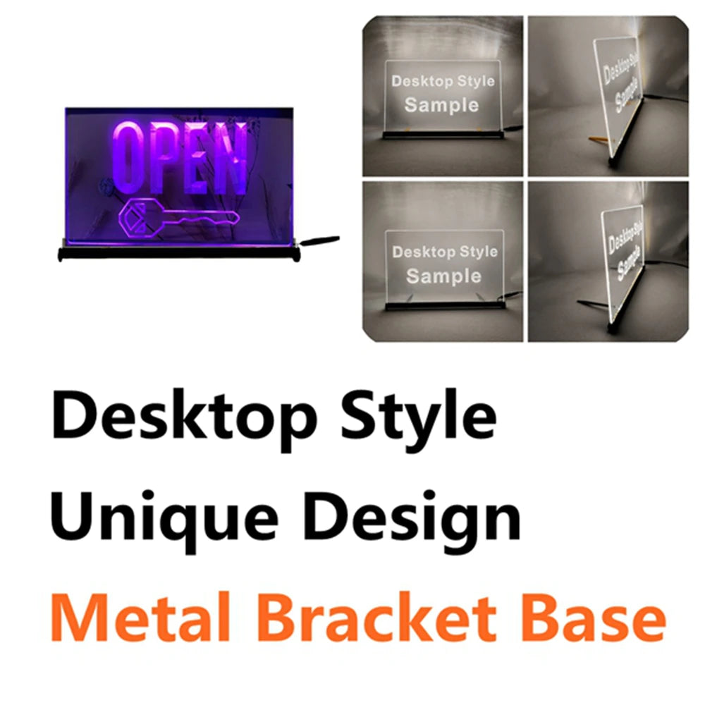 OPEN Keys Store Cutting Shop-LED Neon Sign-3D Carving Wall Art for Home,Room,Bedroom,Office,Farmhouse Decor - Violet-Z