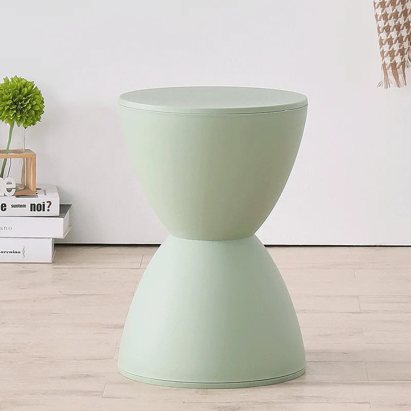 Hallway Ottoman Living Room Furniture Minimalist Storage Pouf Footstool Shoe Changing Pouf Thickened Plastic Waiting