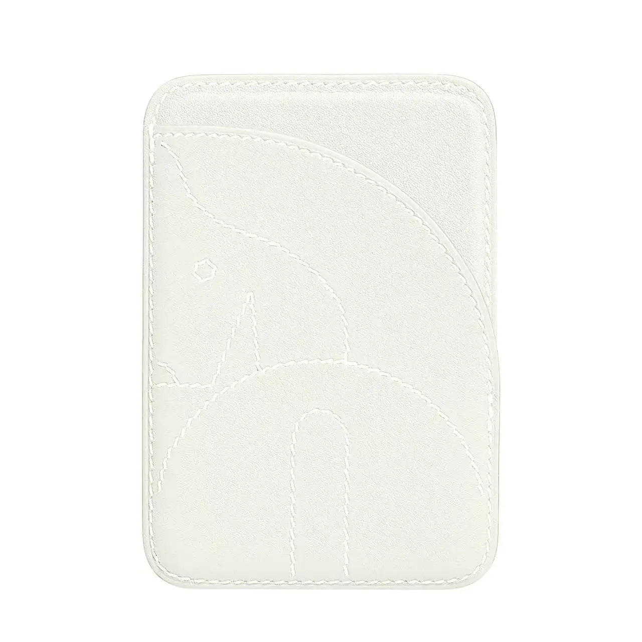 H model suitable for Apple iPhone 17/16/15 MagSafe magnetic phone back sticker invisible magnetic card bag - WHITE