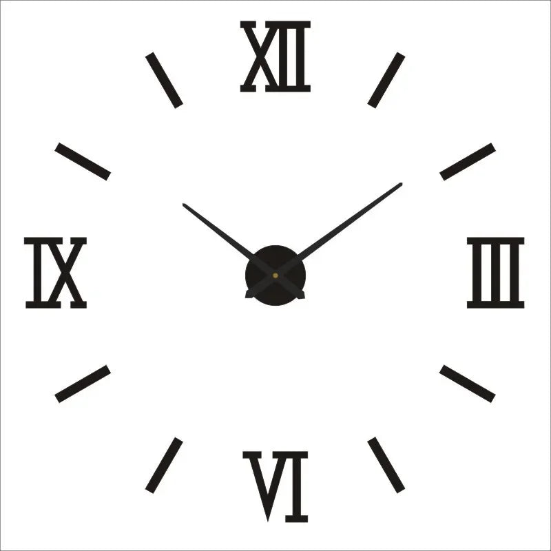 2023 Modern Design Large Wall Clock 3D DIY Quartz Clocks Fashion Watches Acrylic Mirror Stickers Living Room Home Decor